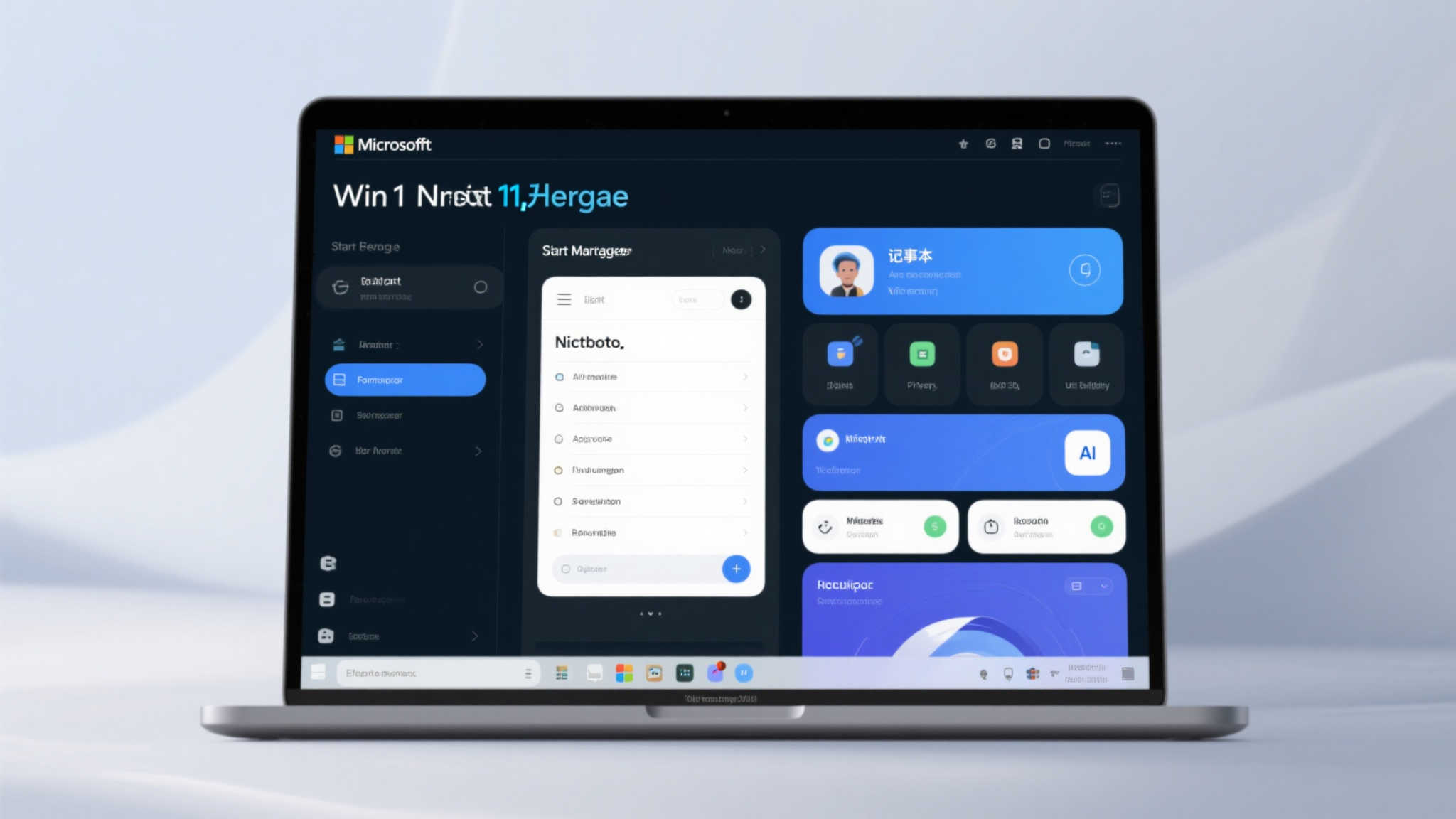 Win11重磅升级：焕新开始菜单，记事本引入AI智能！